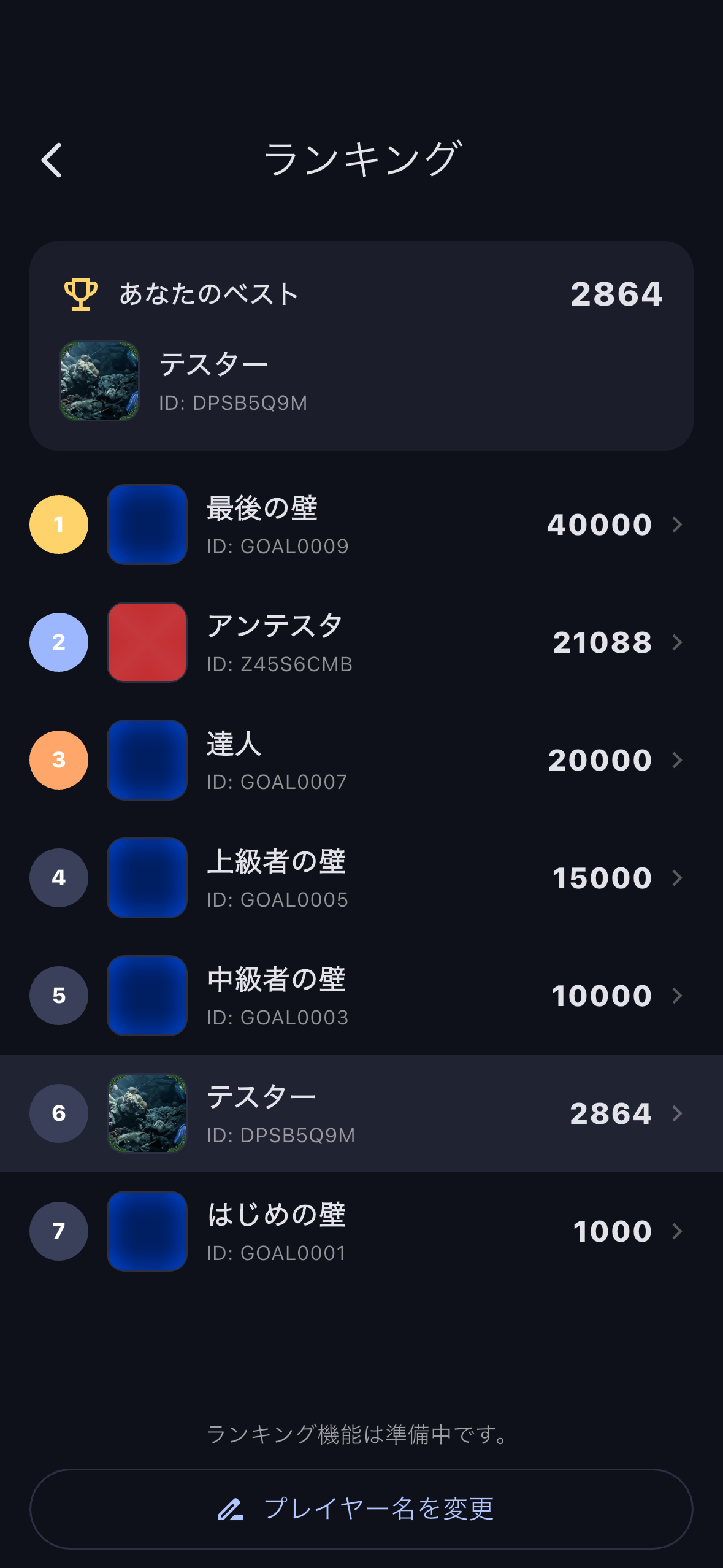 ランキング